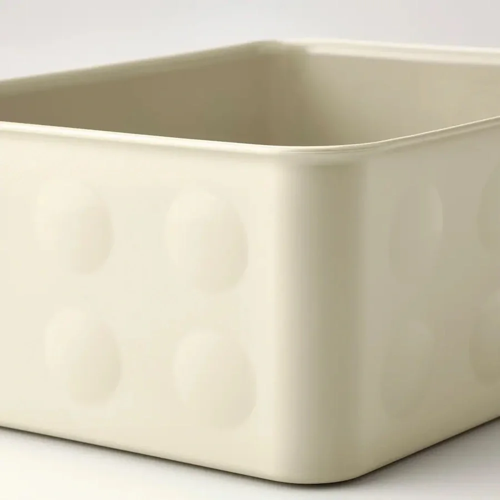 Cream Storage Bins Set of 10  7 ¾x9 ¾x4 